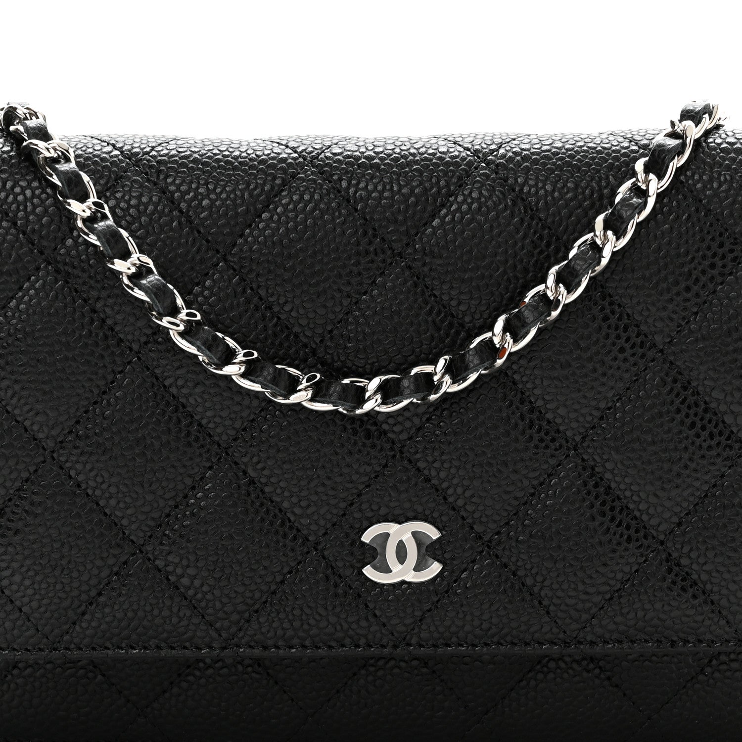 Chanel Caviar Quilted Wallet On Chain WOC Black 8 of 11