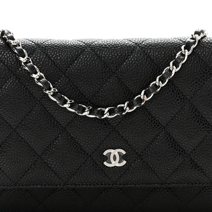 Chanel Caviar Quilted Wallet On Chain WOC Black 8 of 11