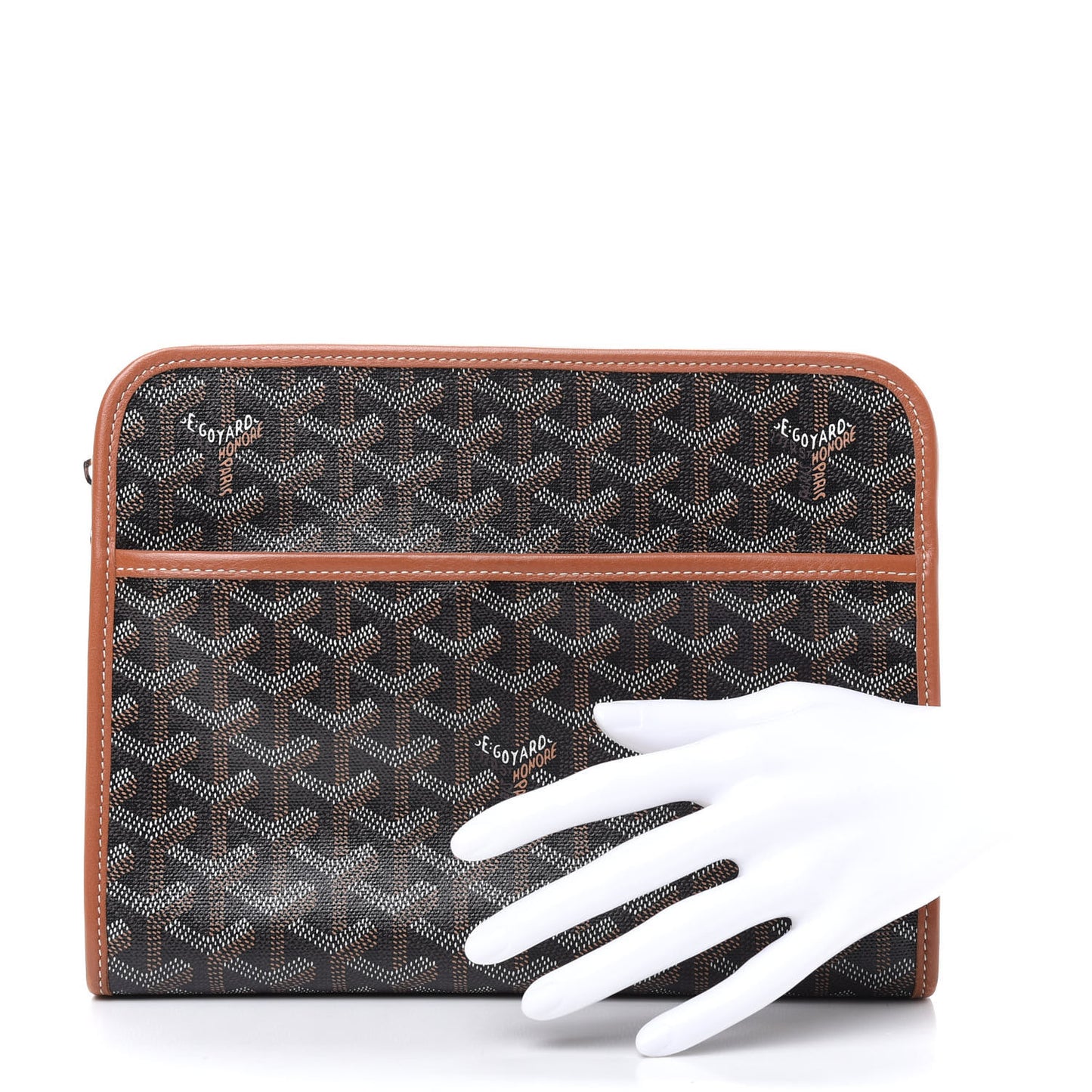 Goyardine Jouvence MM Toiletry Pouch Black Gold