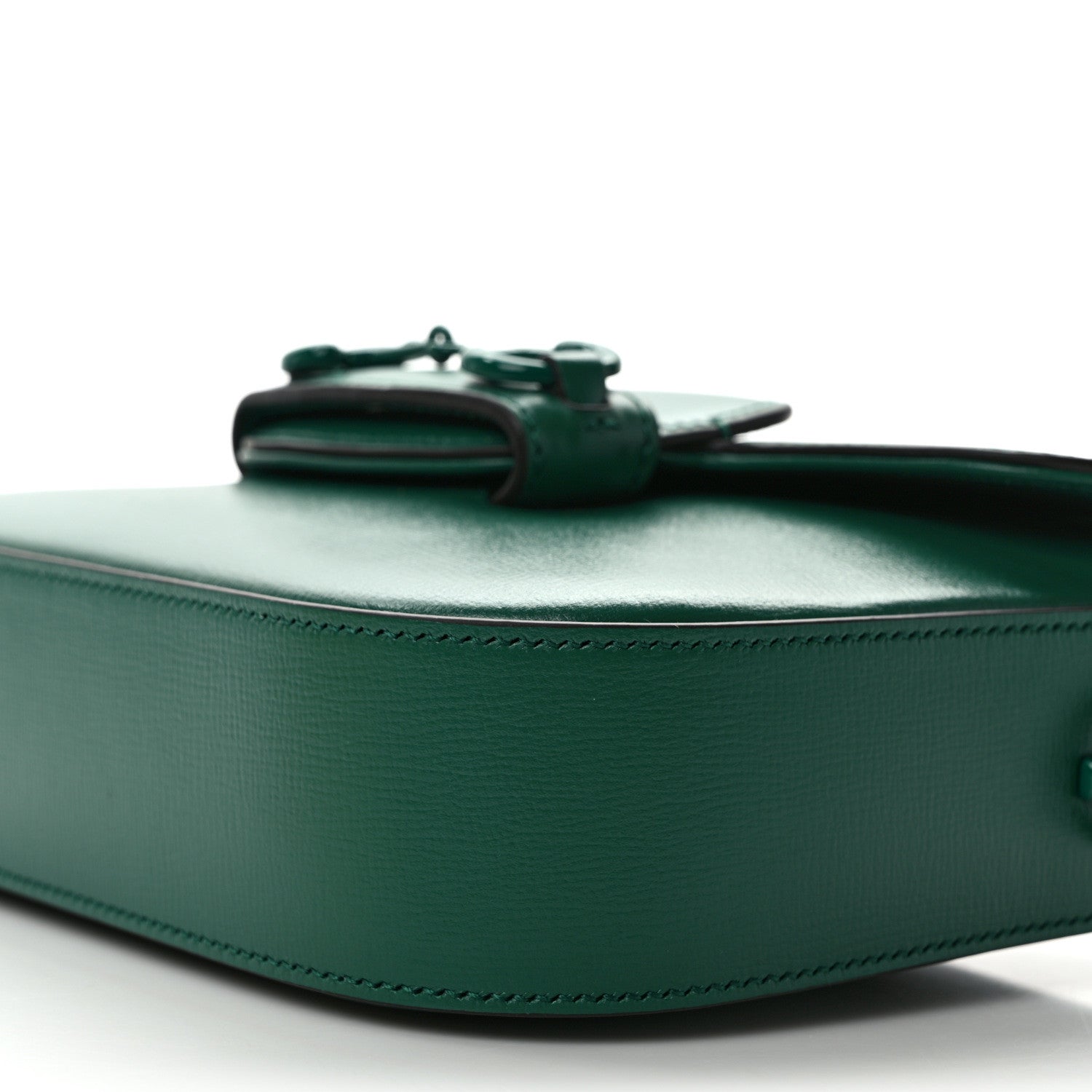 Gucci Azalea Calfskin Web Monochrome Horsebit 1955 Shoulder Bag Emerald 10 of 12