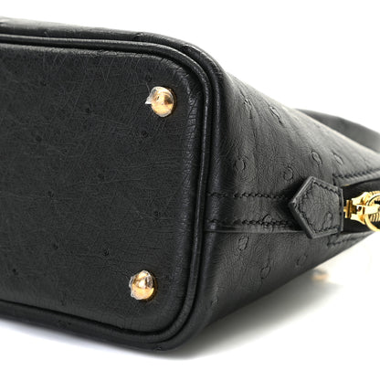 Hermes Ostrich Bolide Mini 1923 Black 8 of 10