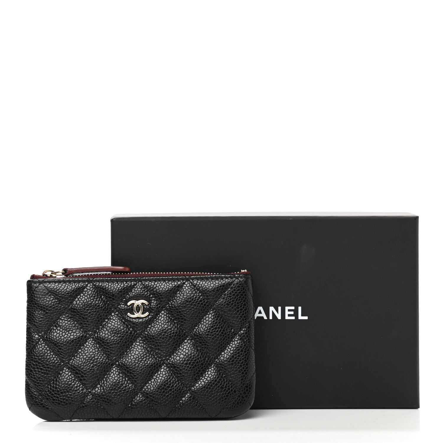 Chanel Caviar Quilted Small Cosmetic Case Black 8 of 8