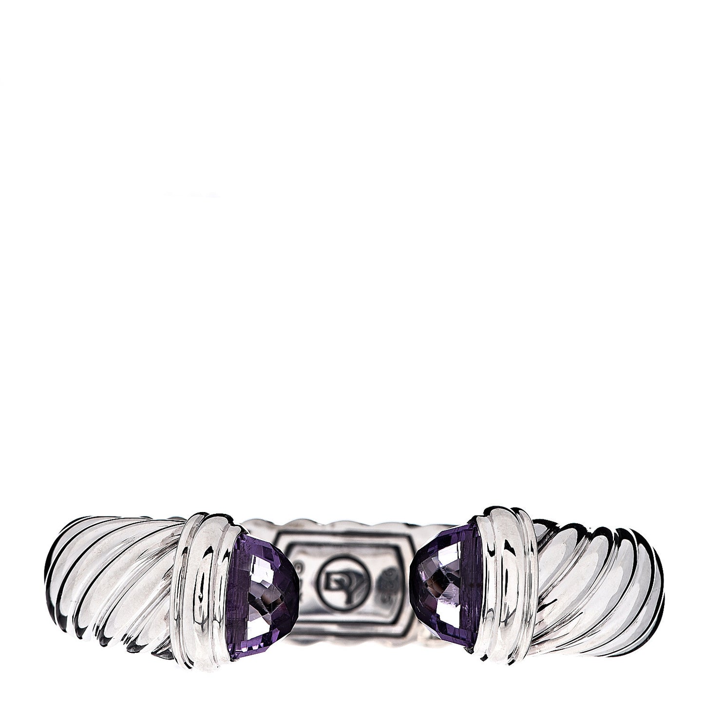 Sterling Silver Amethyst 15mm Waverly Bracelet