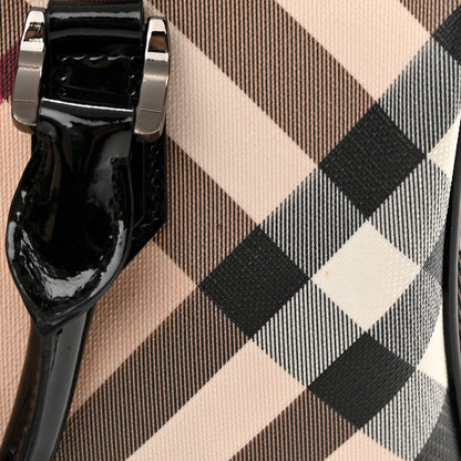 Burberry Supernova Check Patent Small Chester Bowling Bag Black 14 of 14