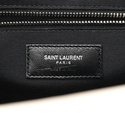 Saint Laurent Grain De Poudre Textured Mixed Matelasse Large Triquilt Monogram Satchel Porcellana 6 of 10