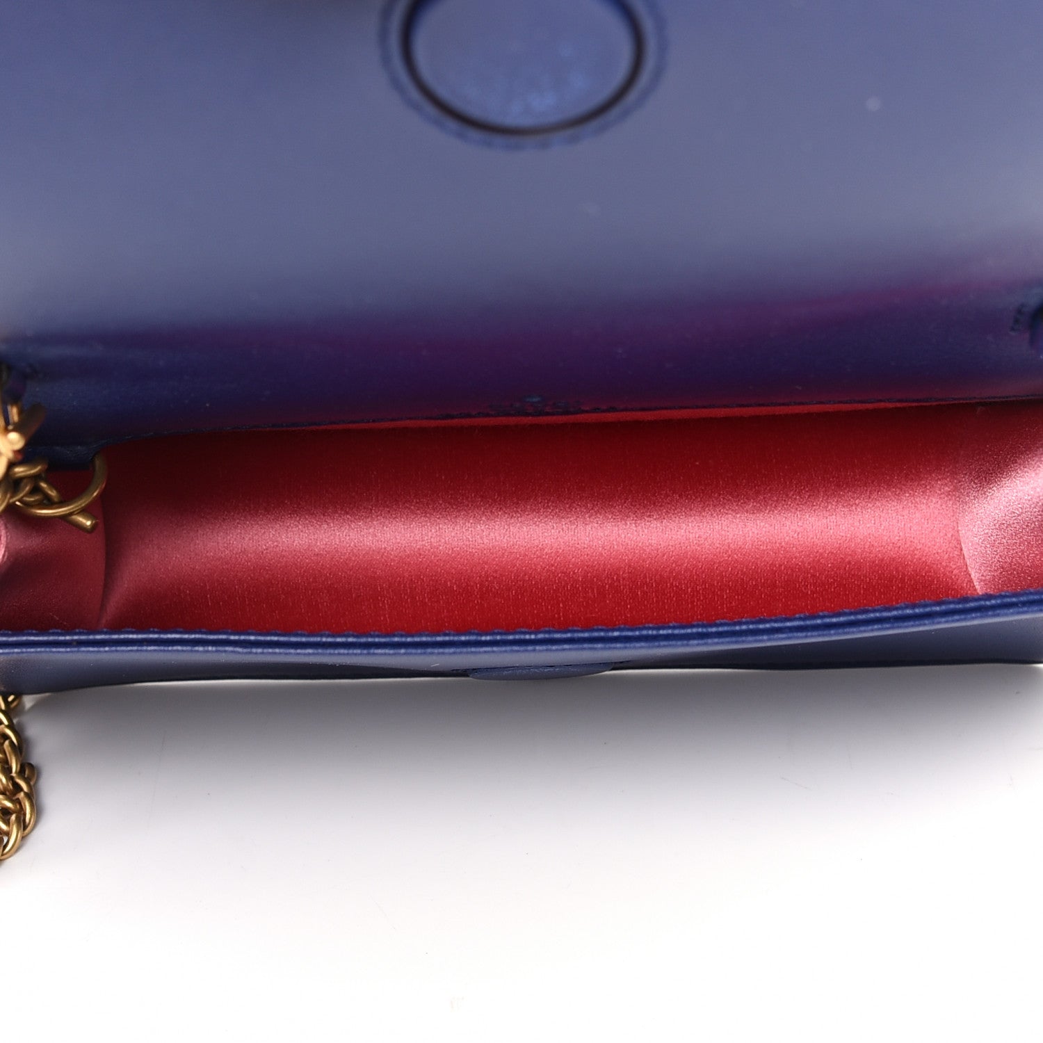 Gucci Velvet Matelasse GG Marmont Mini Bag Cobalt Blue 5 of 9