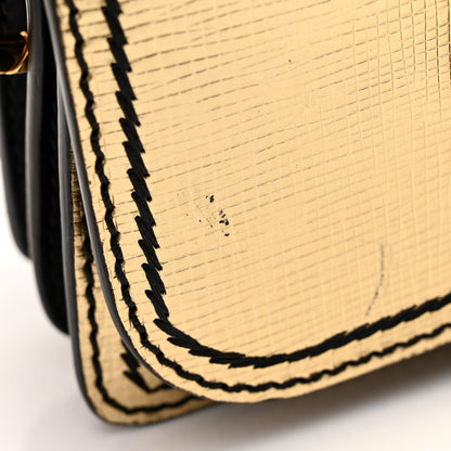 Burberry Metallic Calfskin Small Madison Buckle Bag Gold 12 of 15