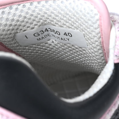 Chanel Tweed Suede Calfskin CC Sneakers 40 Gray Pink 8 of 8