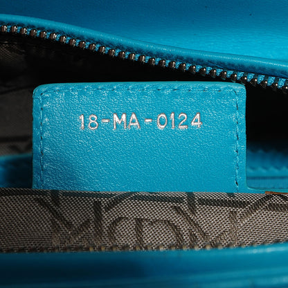 Christian Dior Lambskin Cannage Large Lady Dior Turquoise 7 of 8