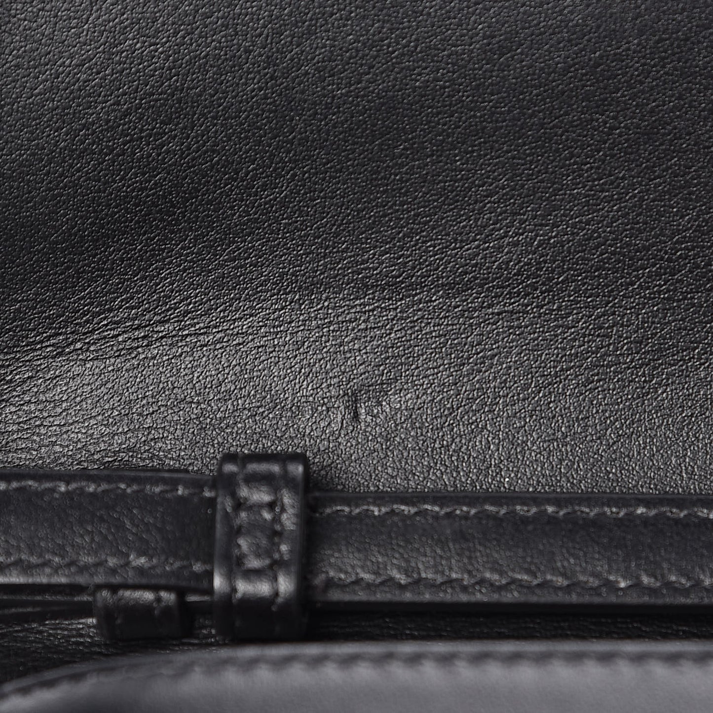 Calfskin Macaron Spiked Flap Wallet Black