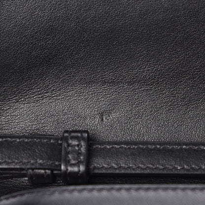 Christian Louboutin Calfskin Macaron Spiked Flap Wallet Black 8 of 9