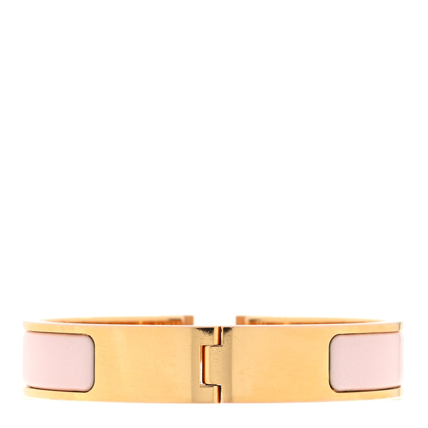 Enamel Narrow Clic Clac H Bracelet PM Rose Candeur