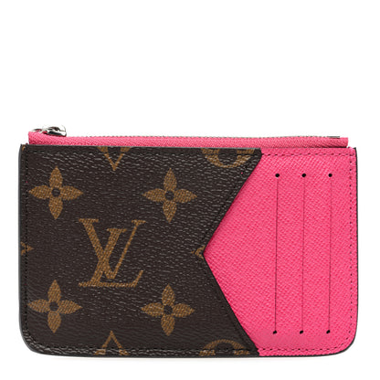 Louis Vuitton Monogram Calfskin Coin Card Holder Rose 1 of 6