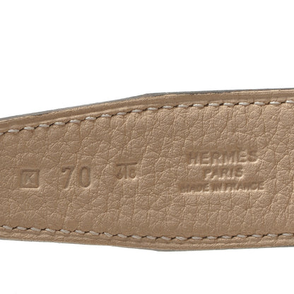 Hermes Box Togo 32mm Belt Strap 70 Gris Pale Parchemin 5 of 5