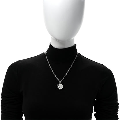 Hermes Buffalo Horn Lacquer Carrousel Necklace Etain 2 of 5