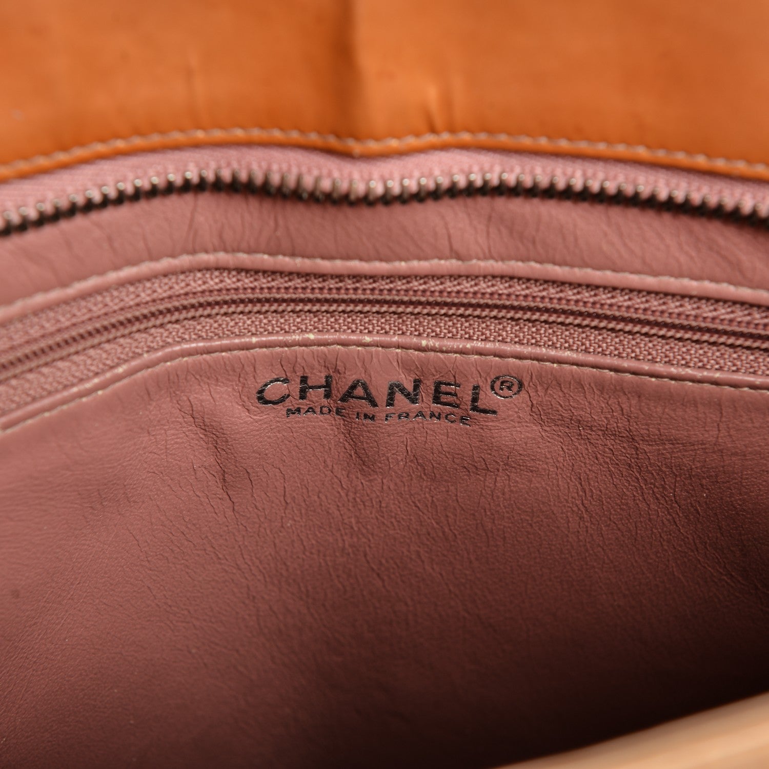 Chanel Patent Quilted Medallion Tote Orange 6 of 16