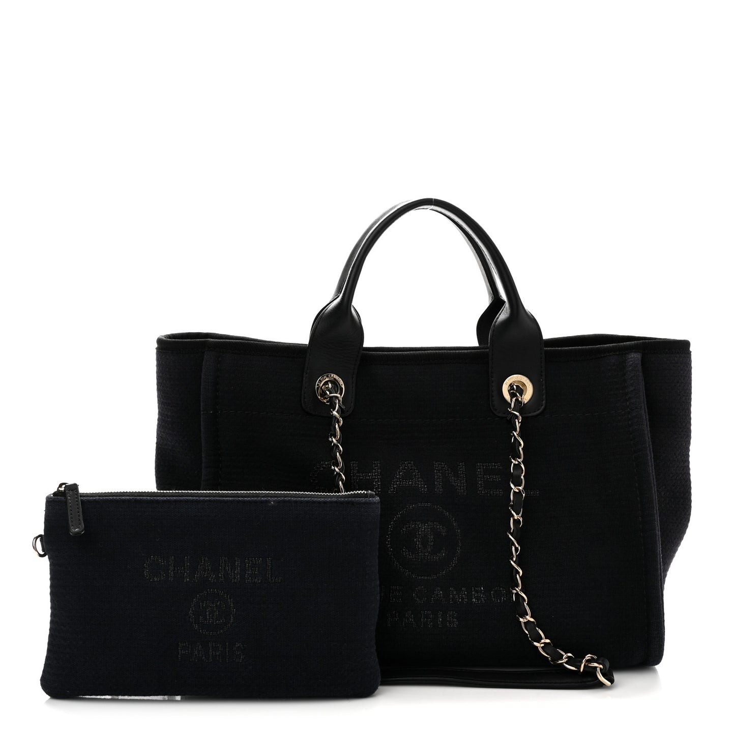 Mixed Fibers Small Deauville Tote Black