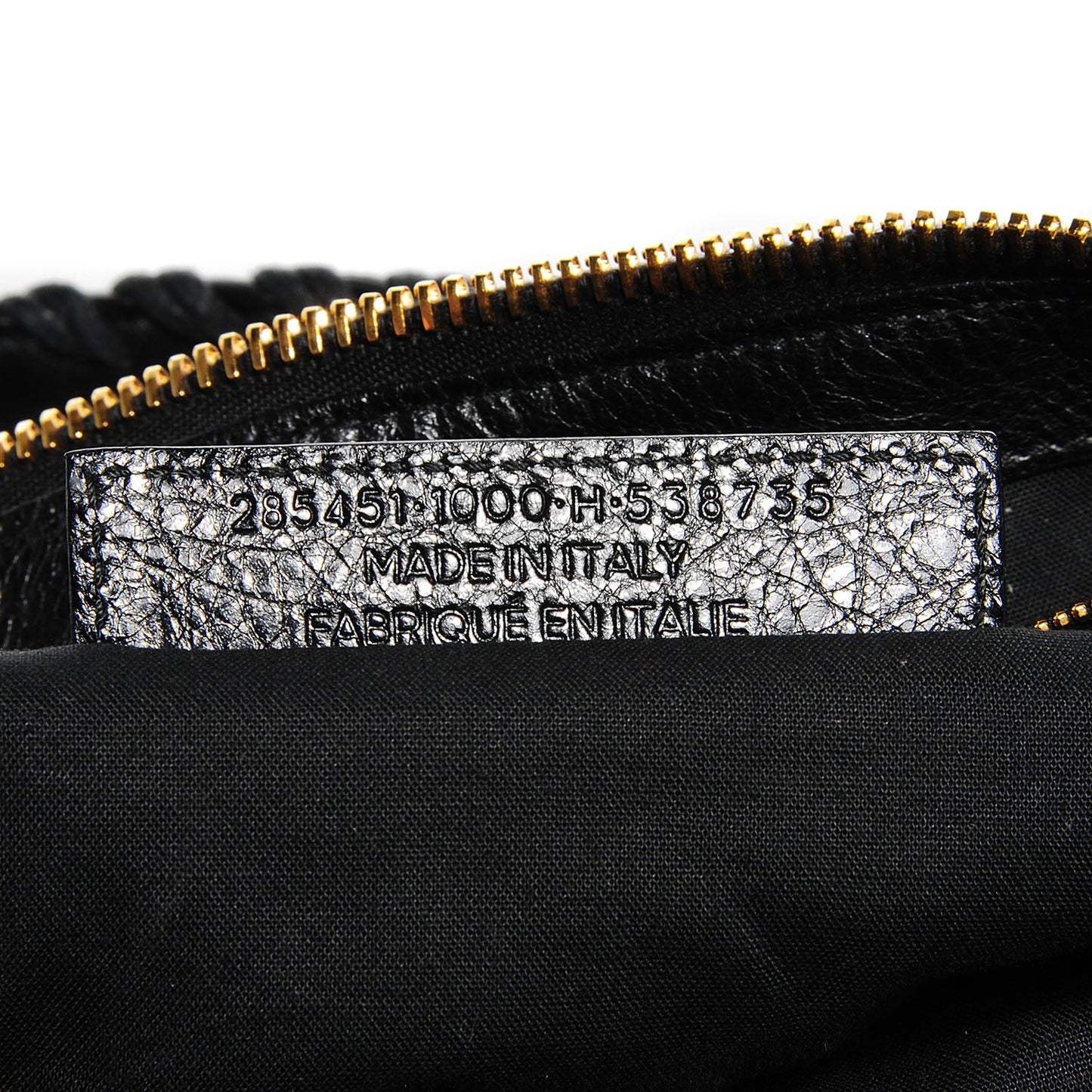 Agneau Giant 12 Gold Hardware Work Black