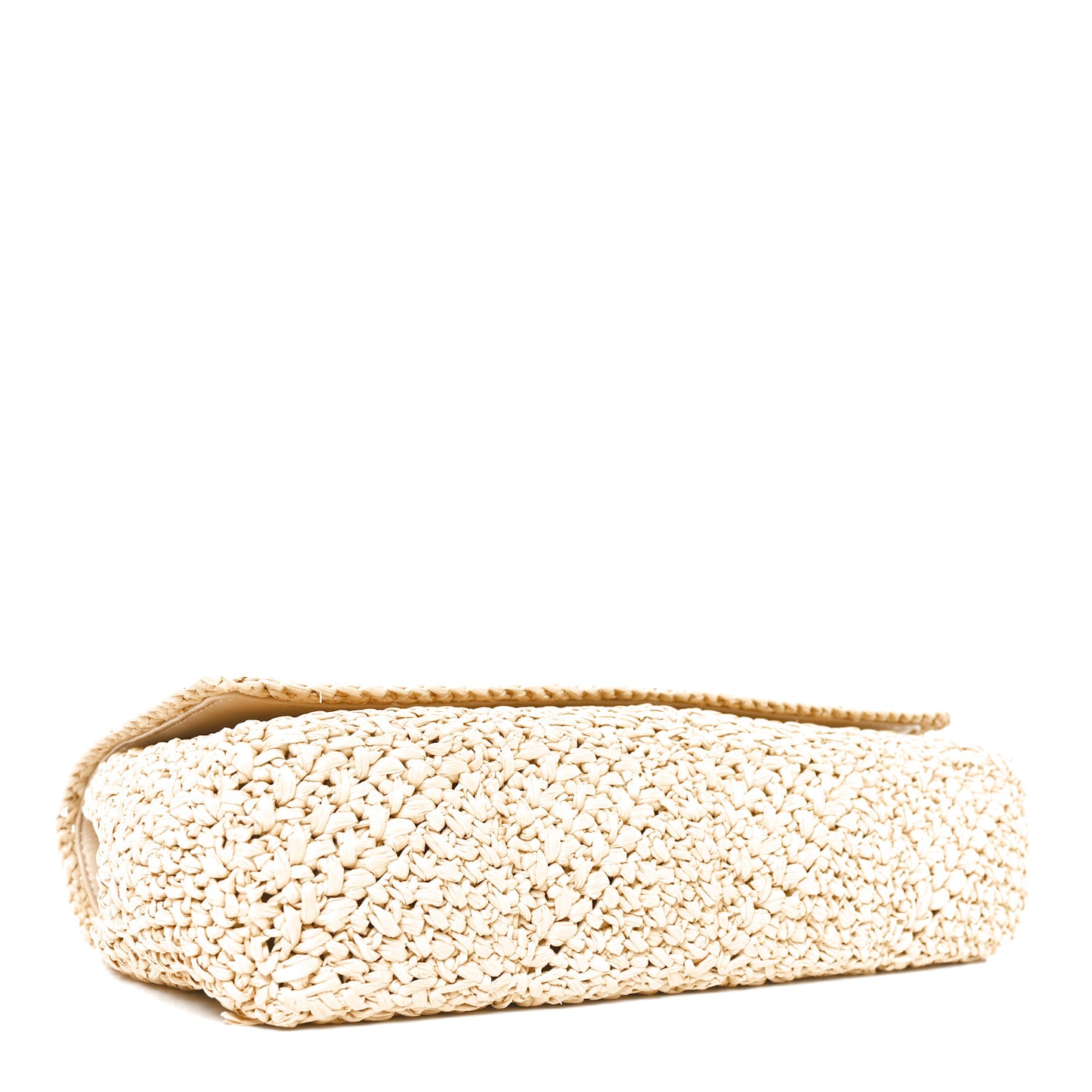 Raffia Monogram Medium Jamie Natural Avorio
