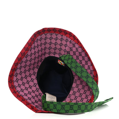 Gucci Monogram Multicolor Wide Brim Hat M Pink Multicolor 7 of 10