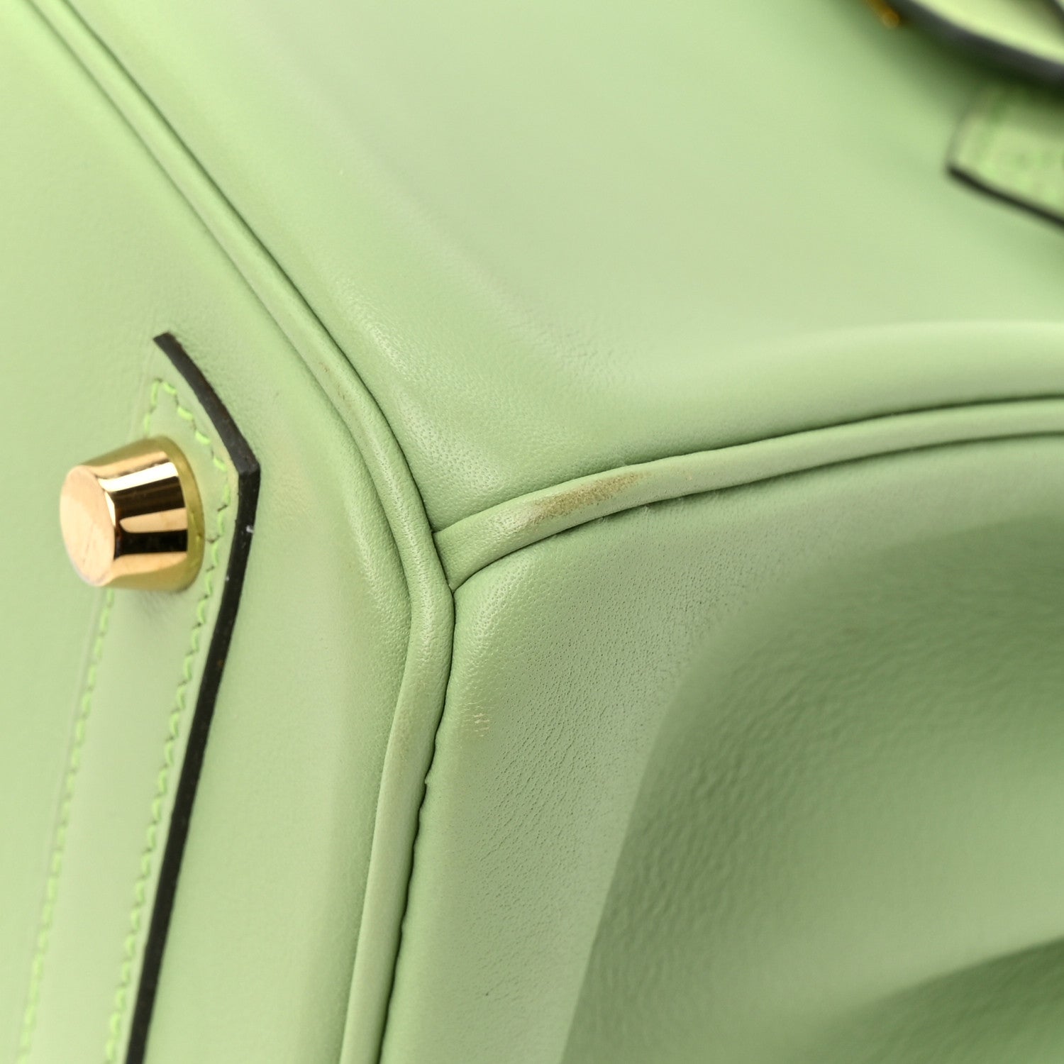 Hermes Swift Birkin 25 Vert Criquet 9 of 14