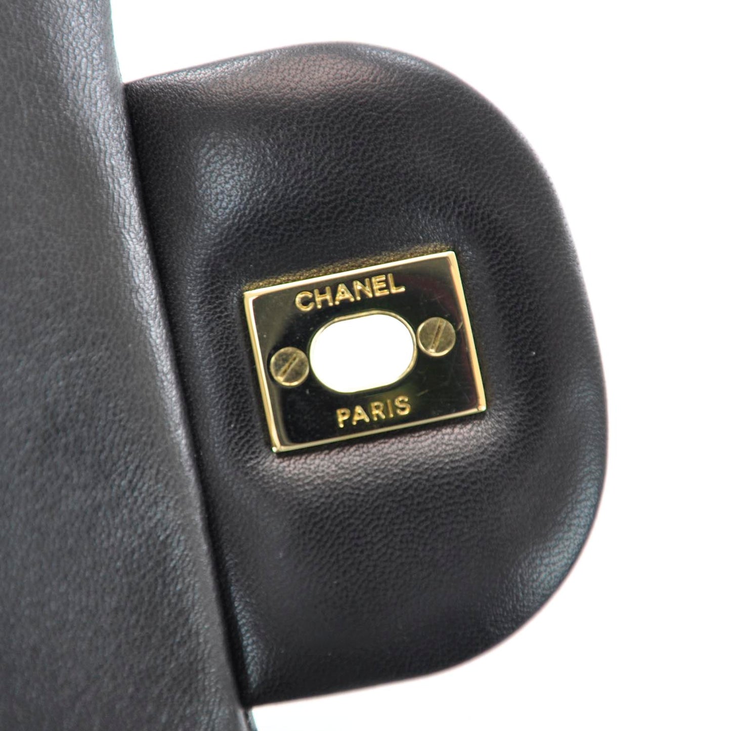 Lambskin Jumbo Single Flap Black