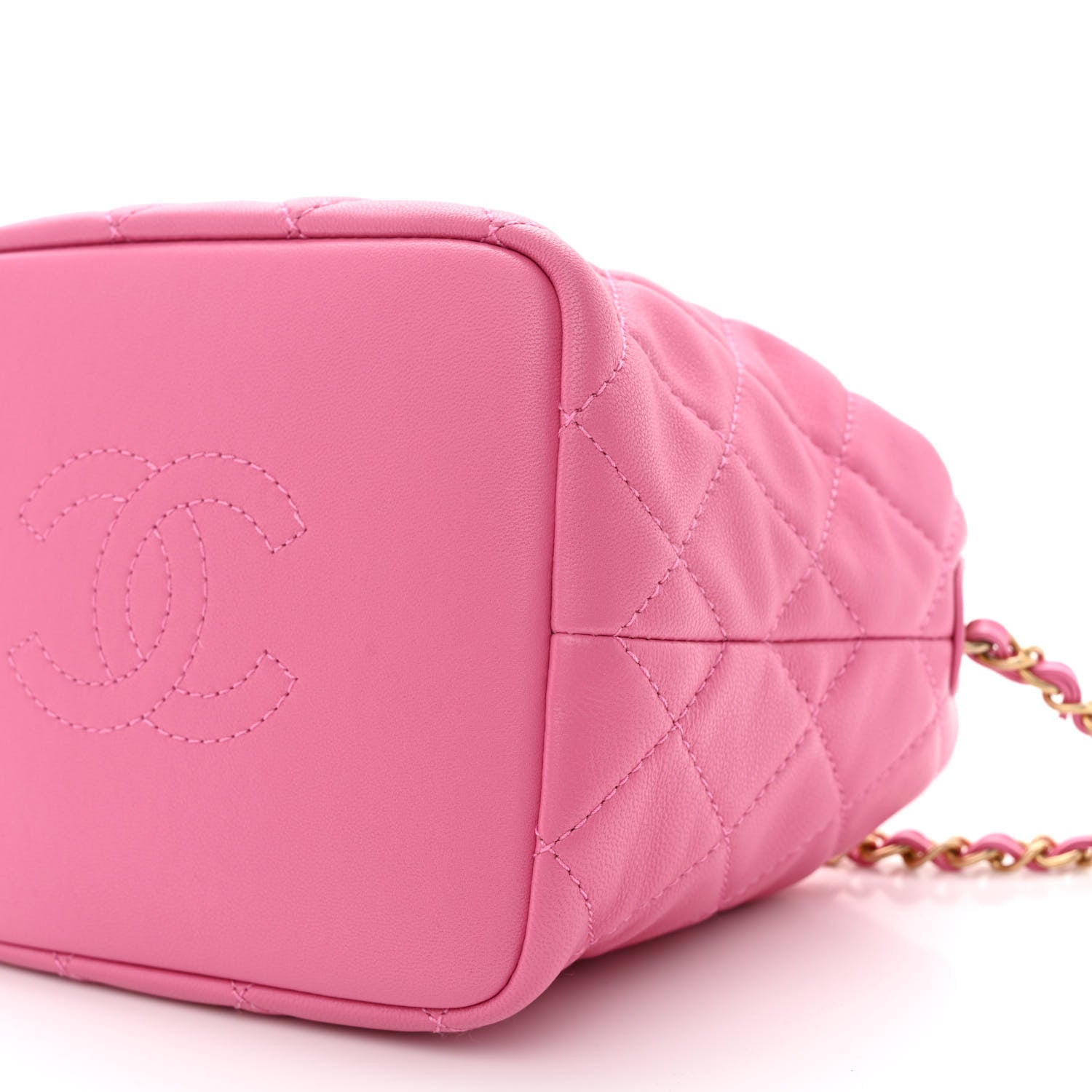 Chanel Lambskin Quilted Small Perfect Meeting Hobo Pink 10 of 10