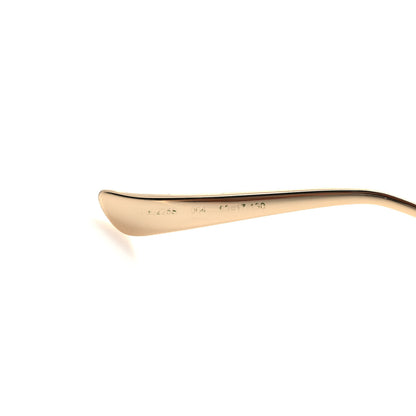 Gucci Metal Oversized Round Frame GG0225S Sunglasses Gold 6 of 7