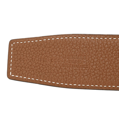Hermes Box Togo 38mm Constance H Belt 90 36 Black Gold 3 of 6
