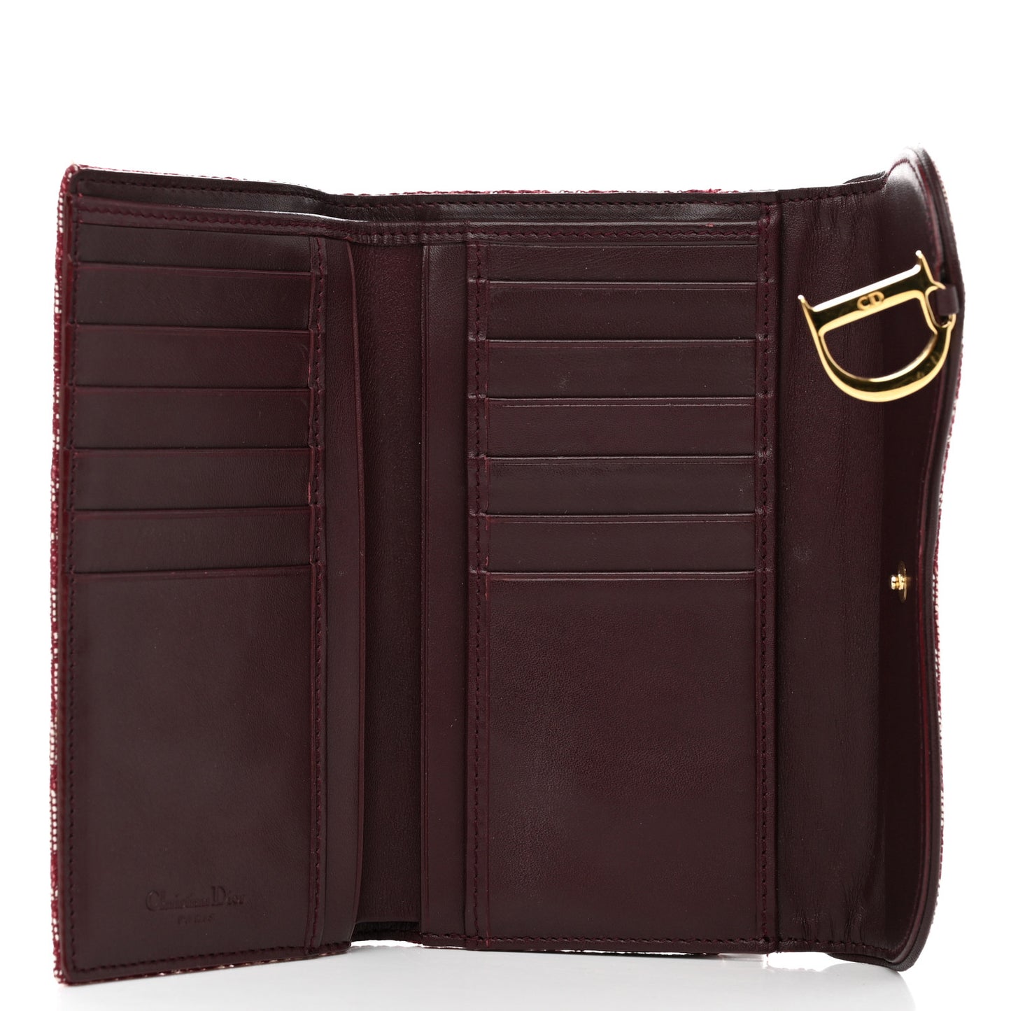 Monogram Saddle Wallet Burgundy