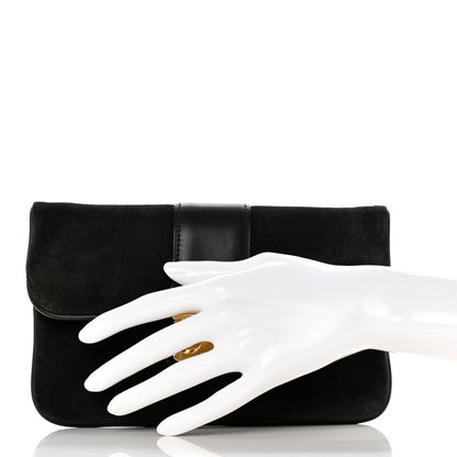 Louis Vuitton Suede Sofia Coppola Slim Clutch MM 4 of 10