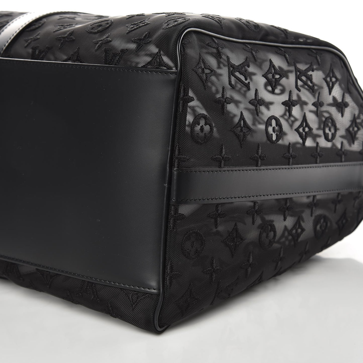 Monogram See Through Keepall Bandouliere 50 Black