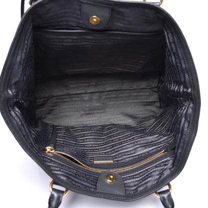 Prada Tessuto Nylon Soft Calf Shopping Tote Ardesia 5 of 8