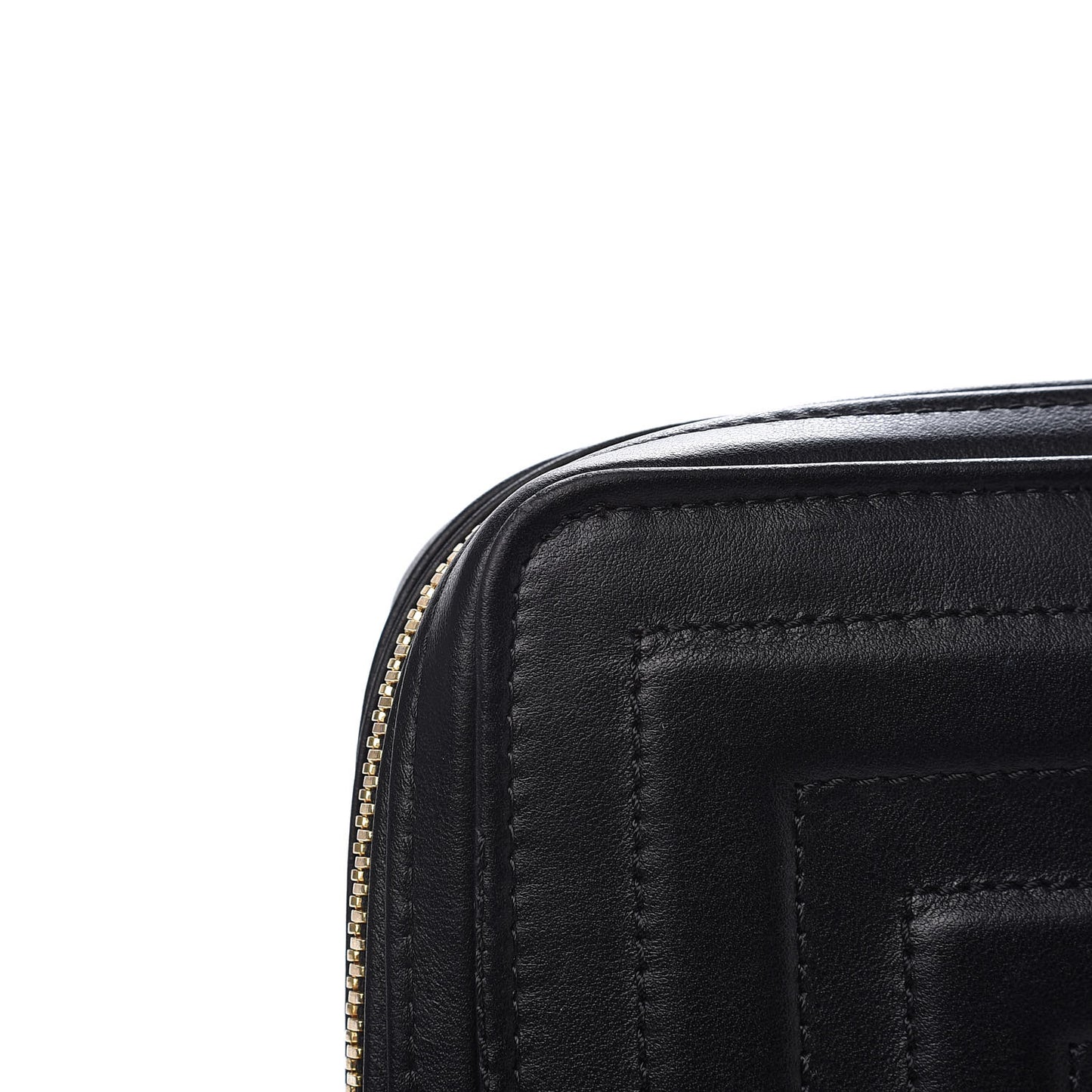 Calfskin Stitched Donna iPad Case Black