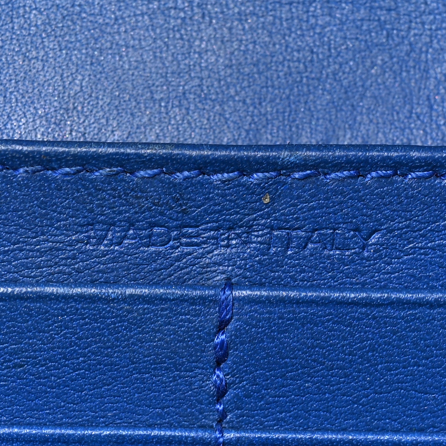 Saint Laurent Calfskin Classic Y Ligne Clutch Royal Blue 7 of 8