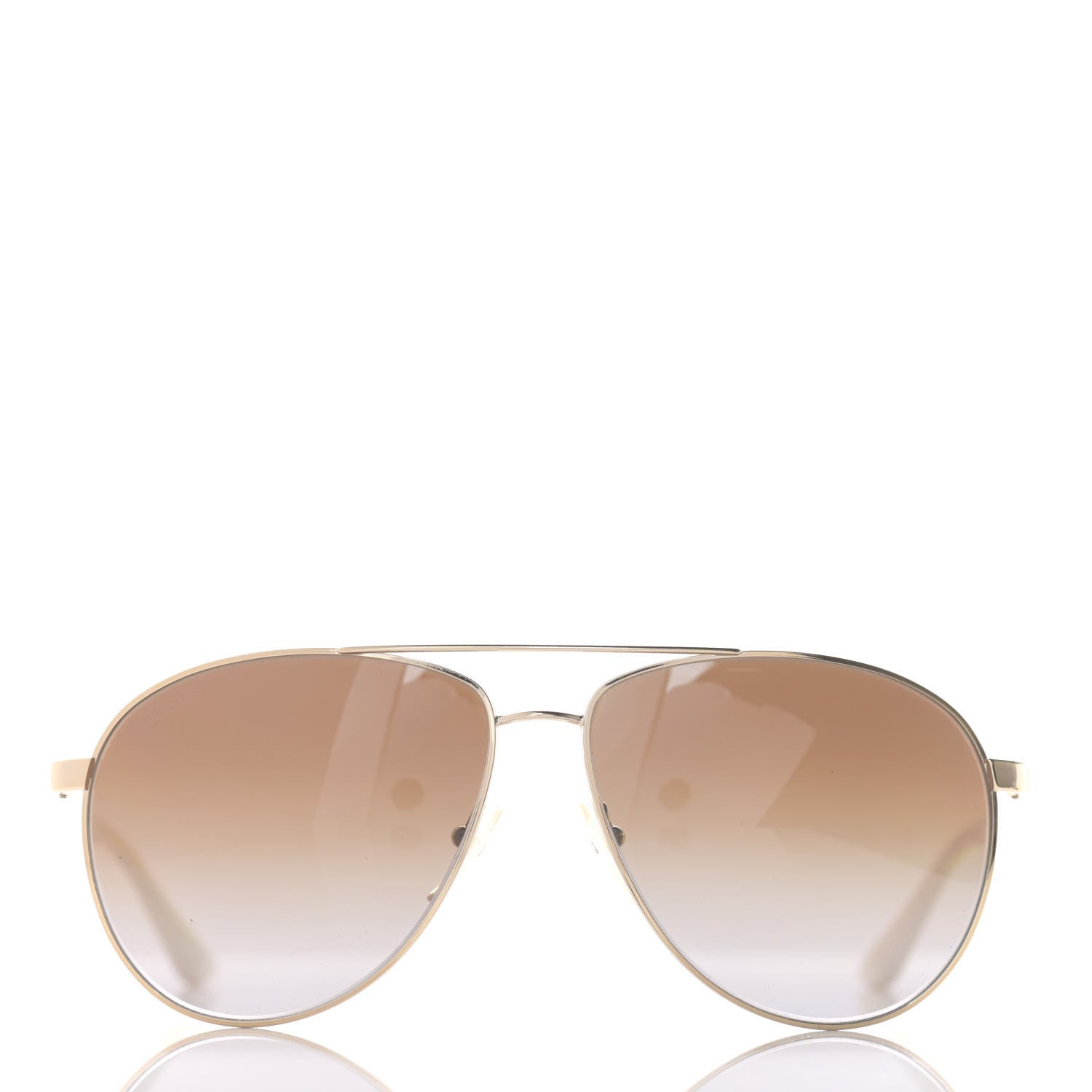 Prada Gradient Aviator Sunglasses SPR53Q White 2 of 7