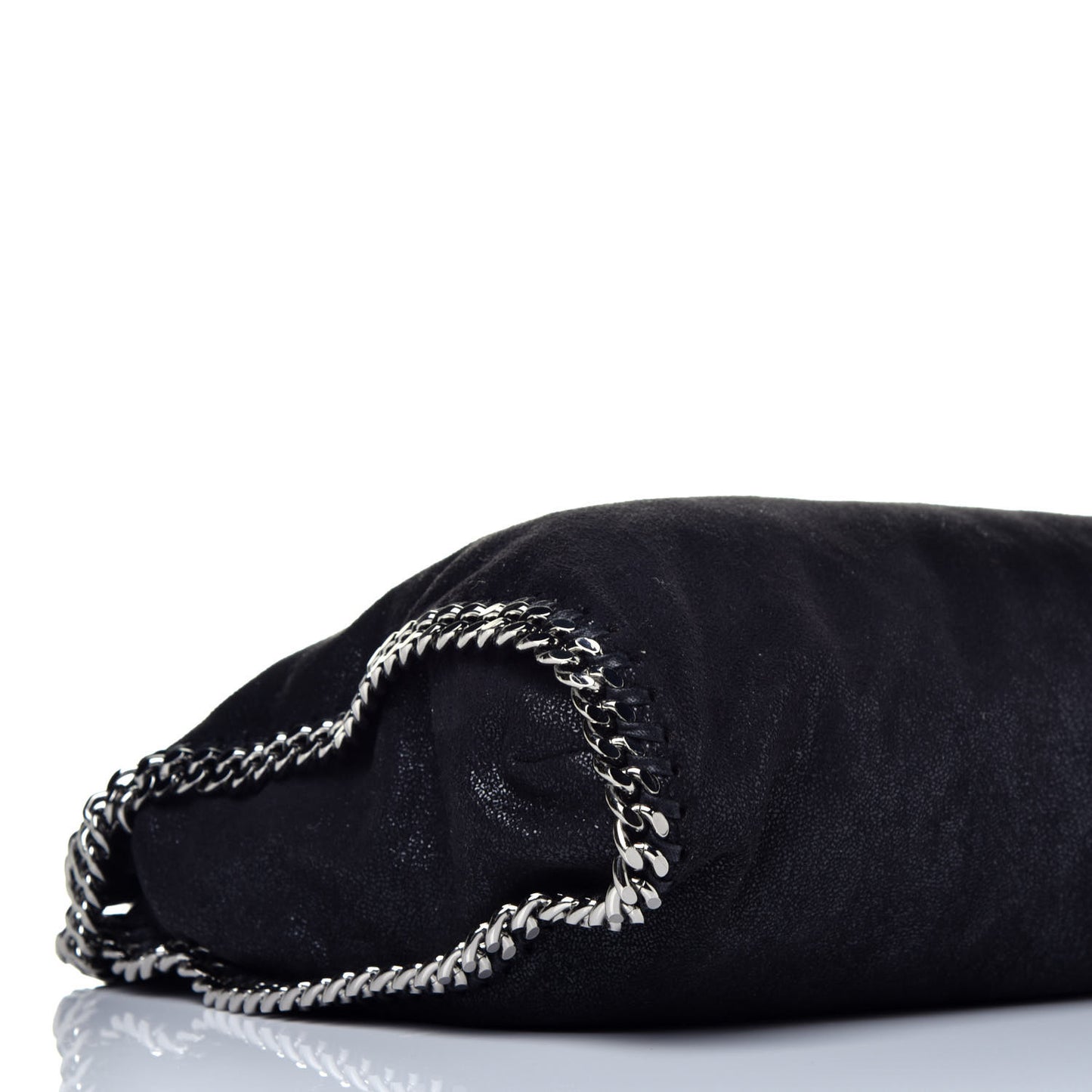 Shaggy Deer Falabella Fold Over Tote Black