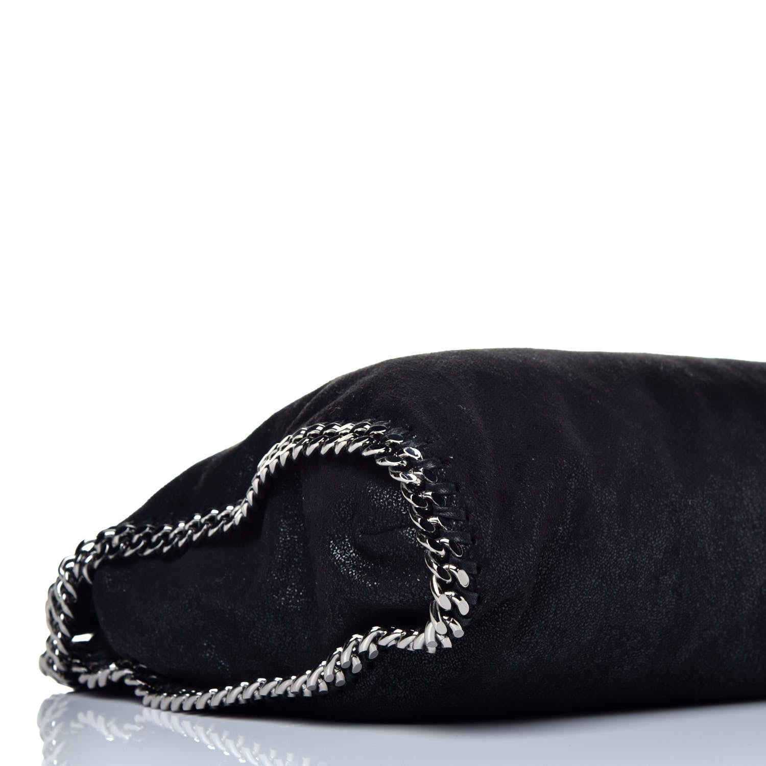 Stella McCartney Shaggy Deer Falabella Fold Over Tote Black 8 of 9
