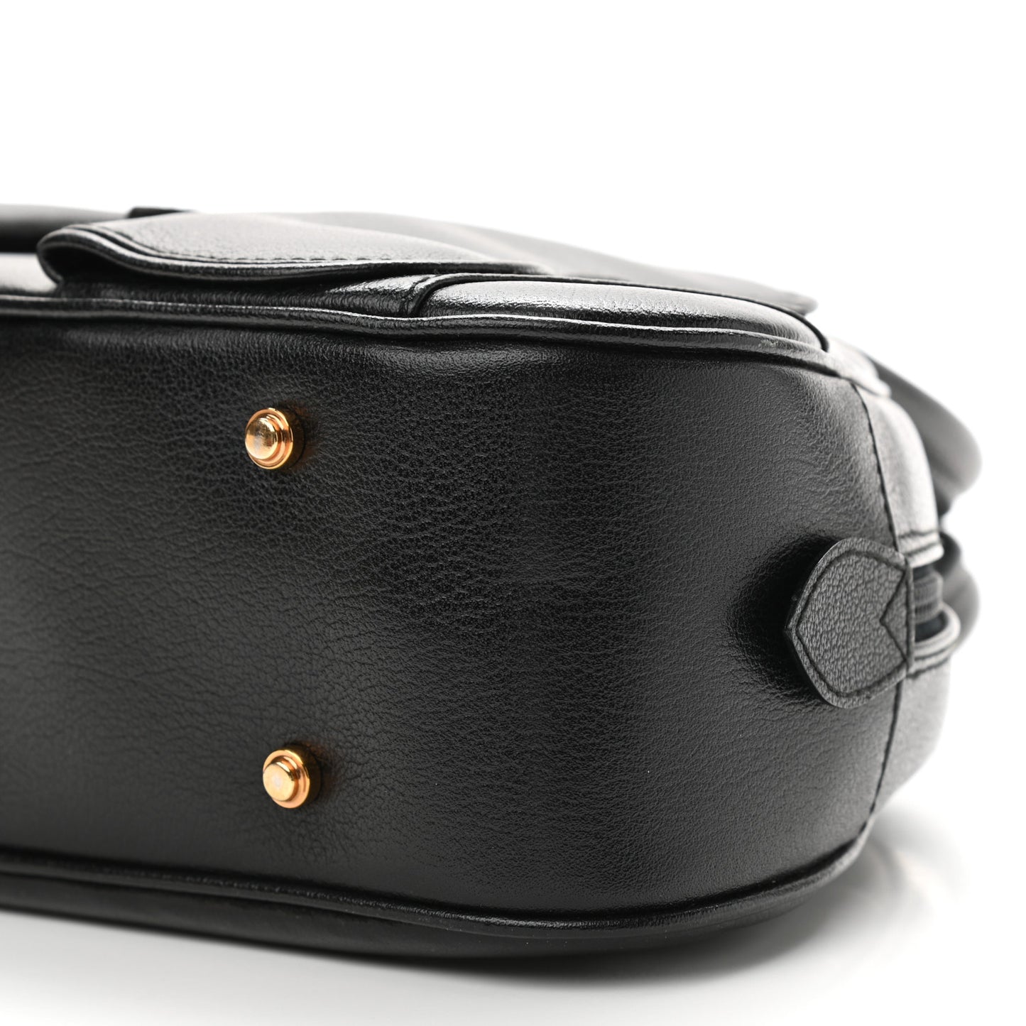 Calfskin Saddle Bowler Black