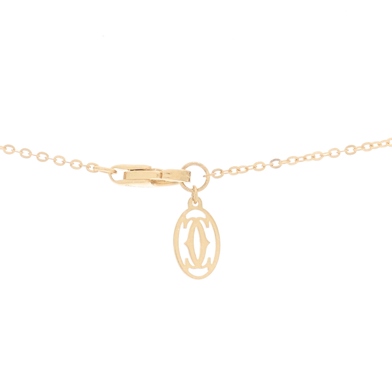 18K Pink Yellow White Gold Diamond Trinity Pendant Necklace