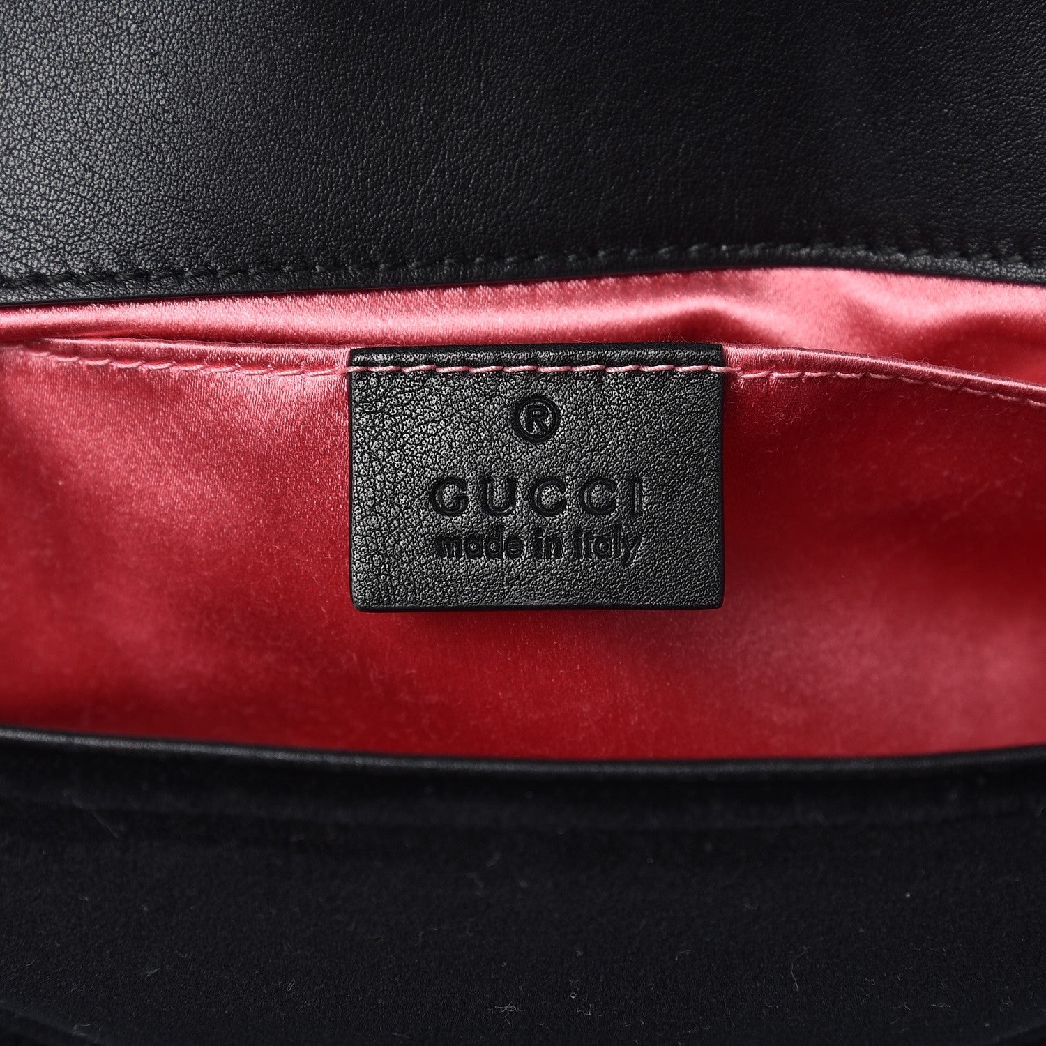 Gucci Velvet Matelasse Mini GG Marmont Shoulder Bag Black 6 of 9