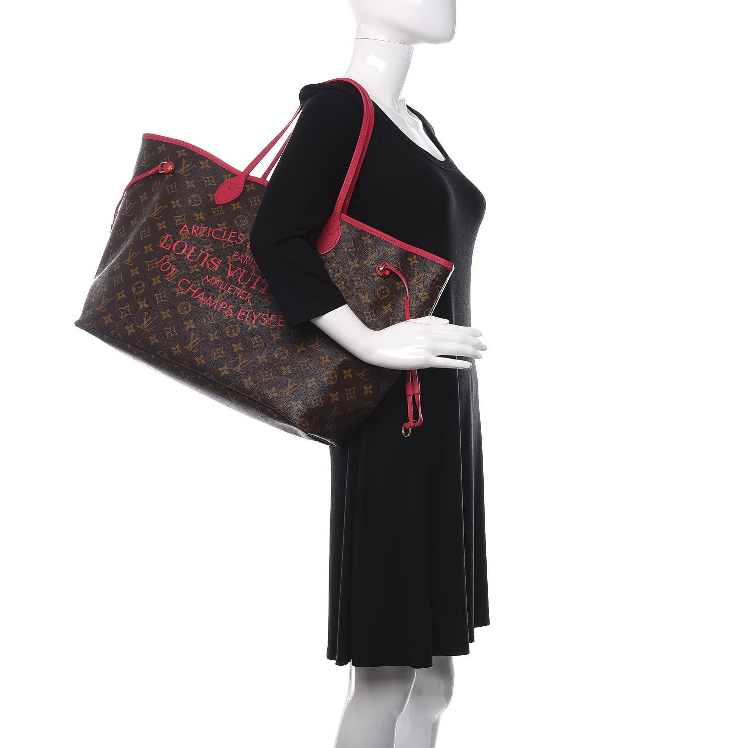 Louis Vuitton Monogram Articles de Voyage Ikat Neverfull GM Rose Indien 2 of 12