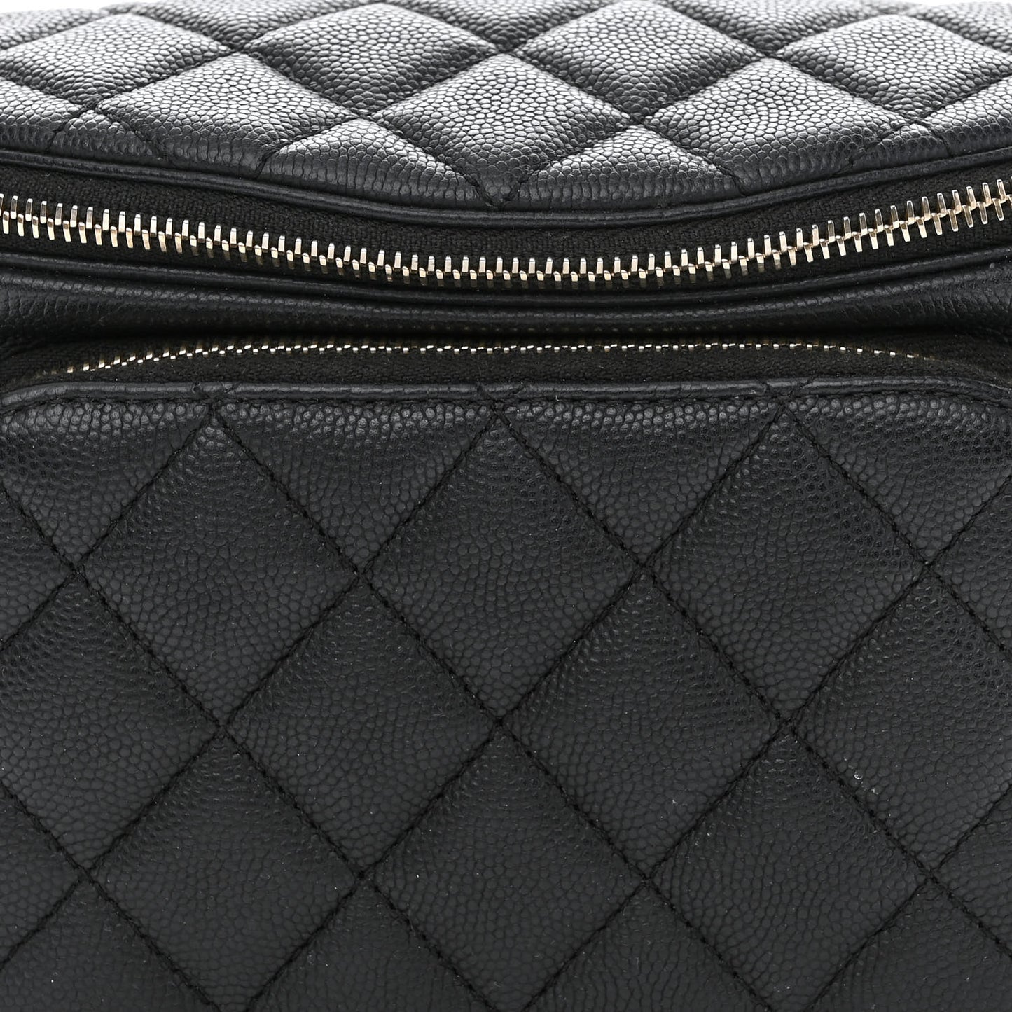 Caviar Quilted Business Affinity Waist Belt Bag Black