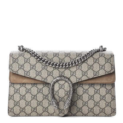 Gucci GG Supreme Monogram Small Dionysus Shoulder Bag Taupe 1 of 13