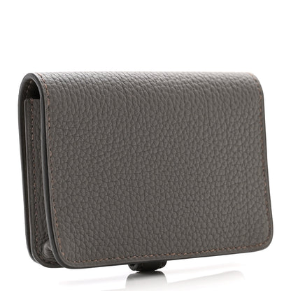 Hermes Togo Dogon Card Case Etain 3 of 7