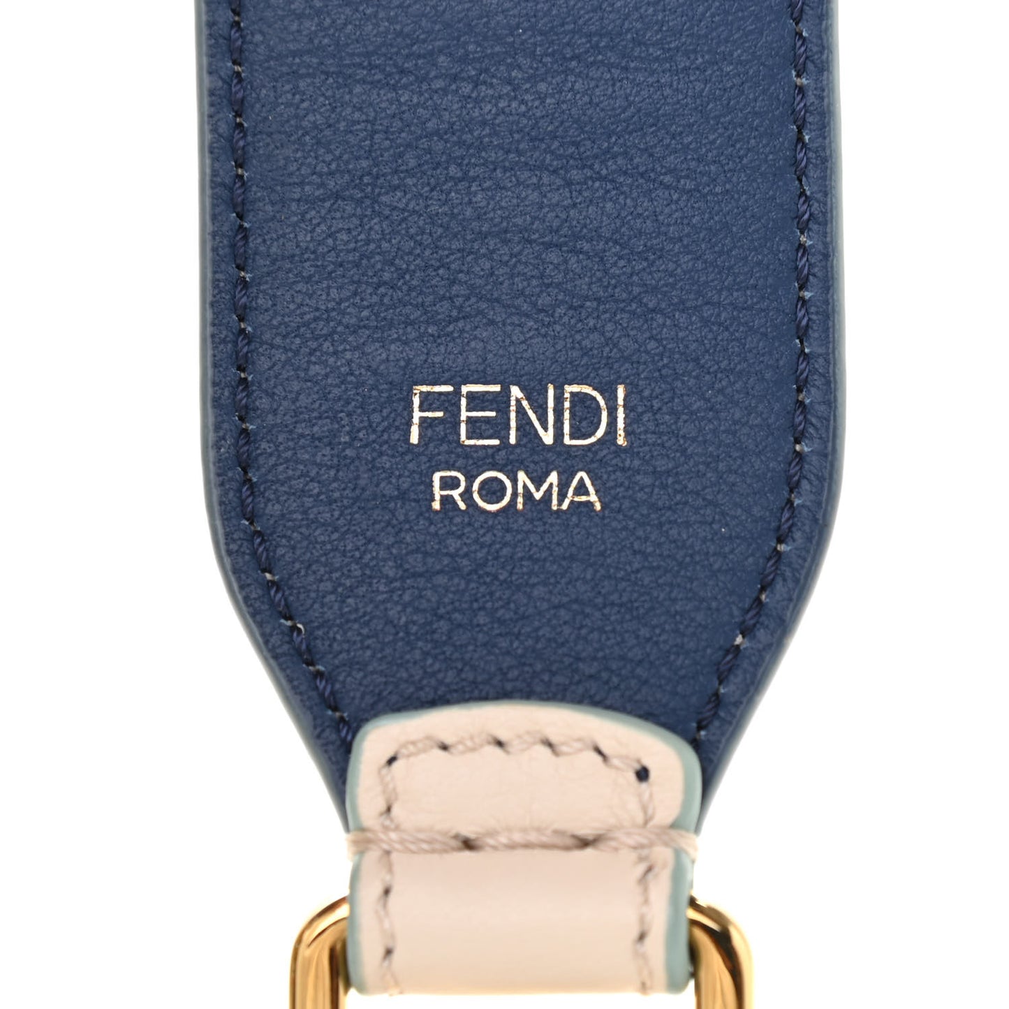 Vitello Dolce Tri-Color Buttoned Strap You Camelia Blue Sunflower