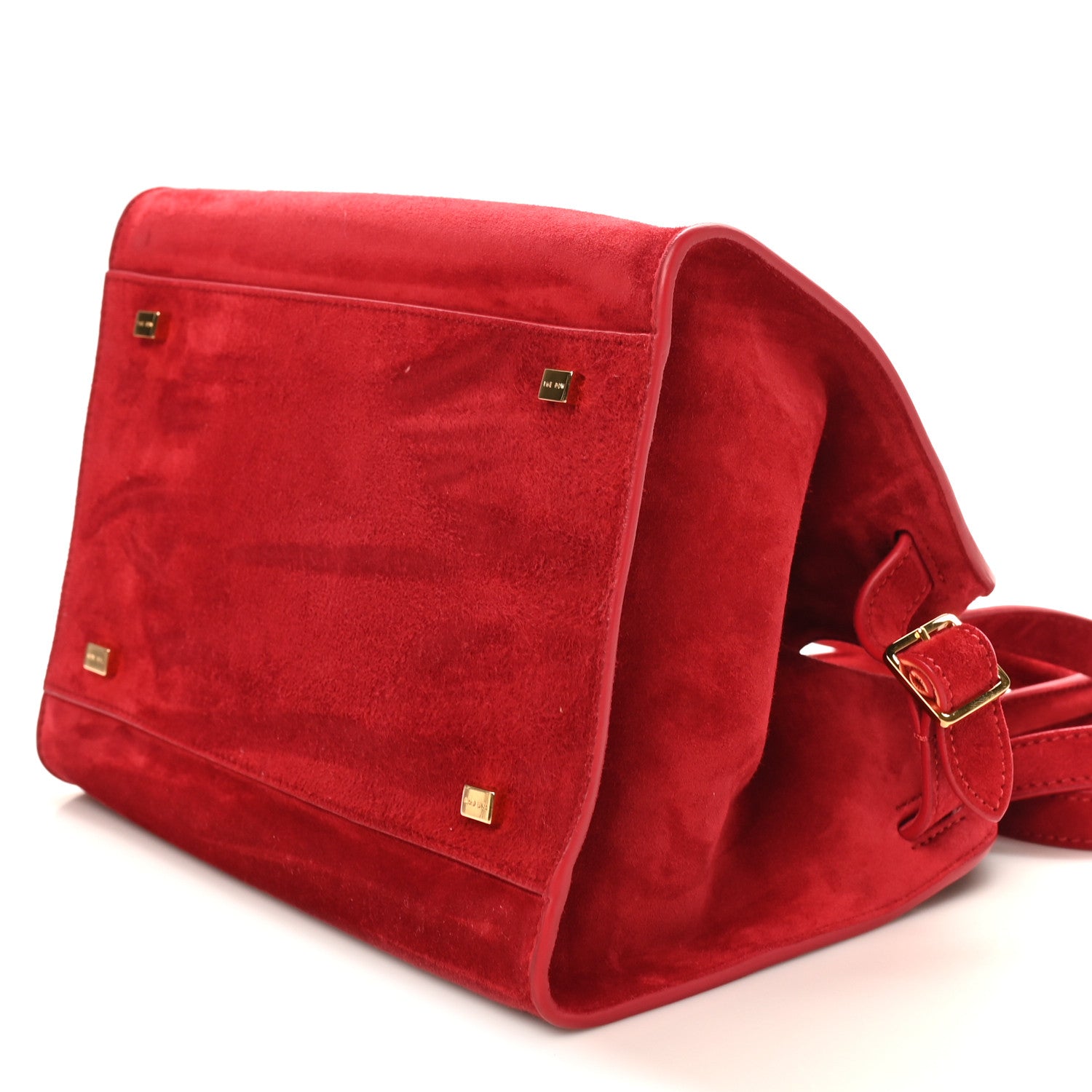The Row Suede Soft Margaux 10 Bag Ruby 9 of 9