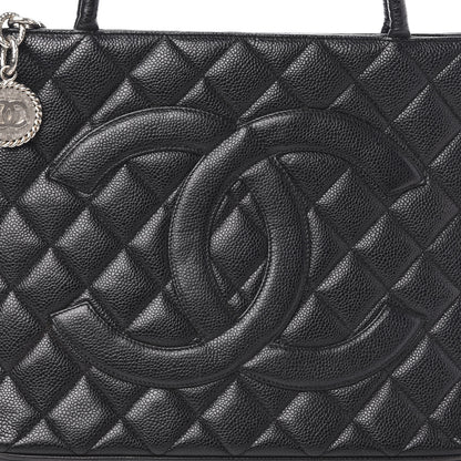 Chanel Caviar Quilted Medallion Tote Black 10 of 10