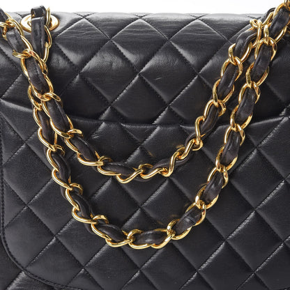 Chanel Lambskin Quilted Jumbo Single Flap Black 12 of 12