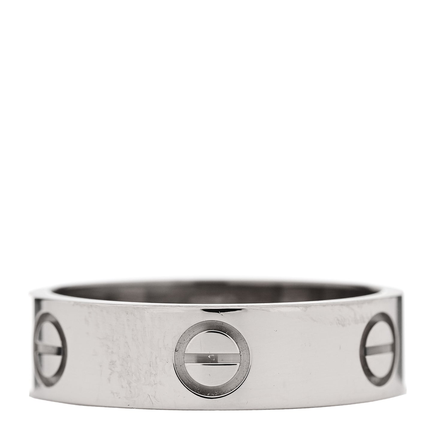 18K White Gold 5.5mm LOVE Ring 56 7.75
